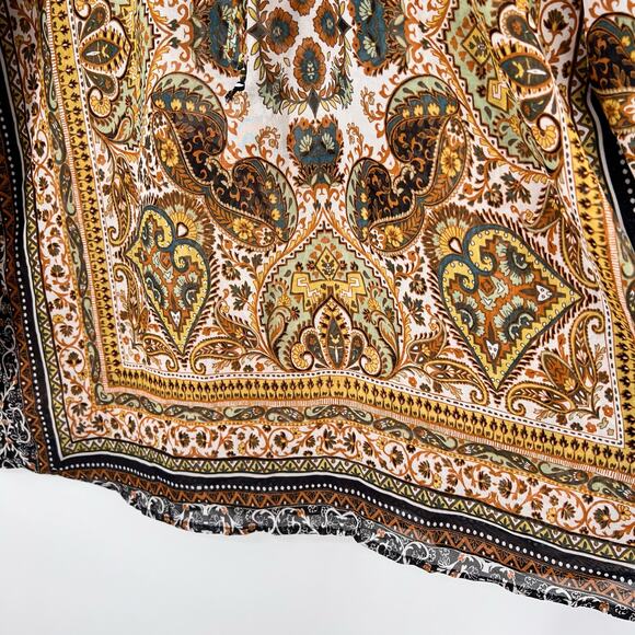 Figueroa Fig & Flower Sz Large Boho Bohemian Shirt Top Summer - Picture 7 of 10